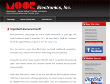 Tablet Screenshot of moorelectronics.com